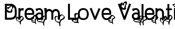 Dream Love Valentine font preview